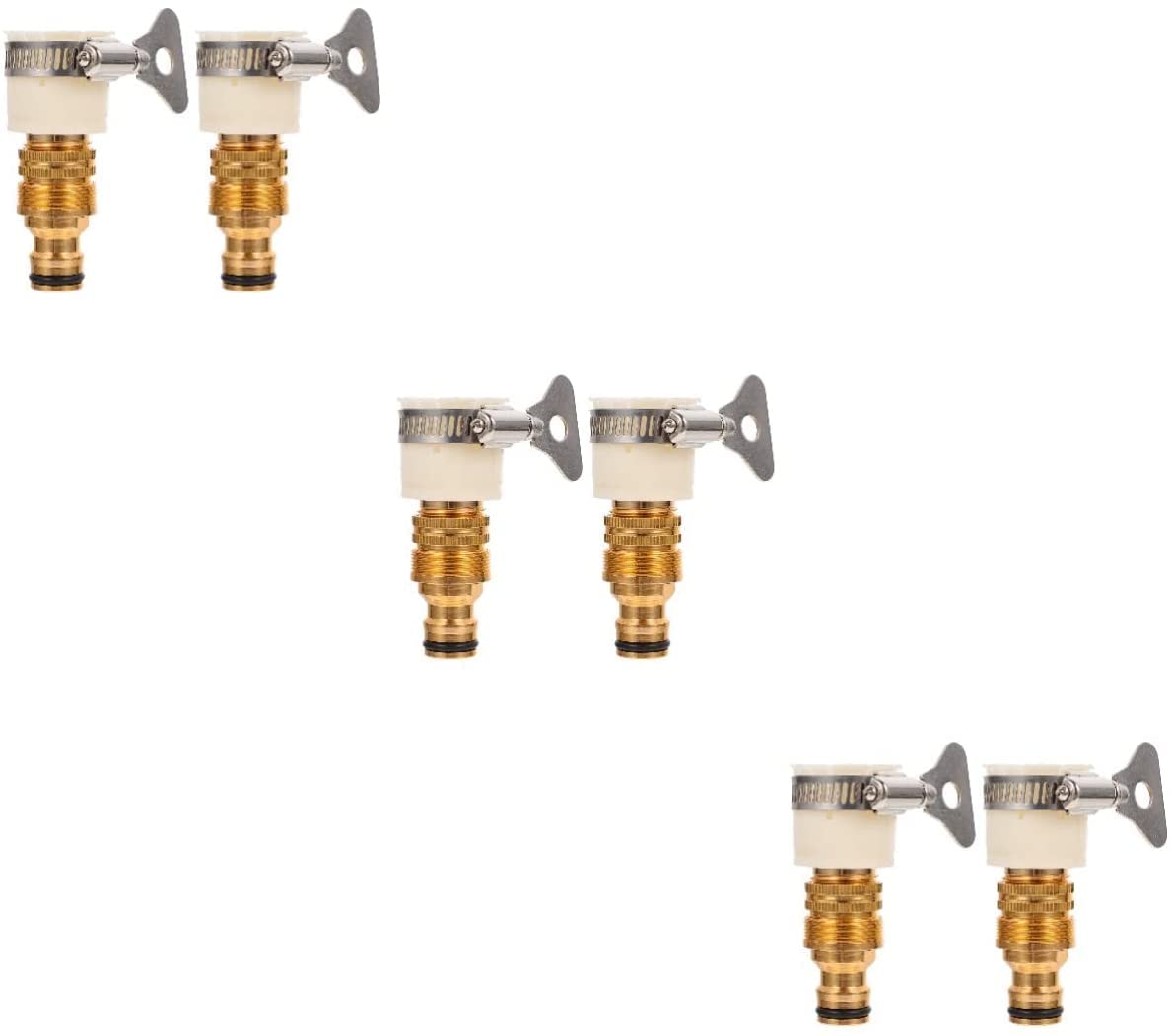 6 pezzi raccordo rapido adattatore standard connettore spruzzatori filtro antigoccia universale sistema maschio deviatore per rubinetto lavello tubo femmina tramite rubinetti kit casa non irrigazion