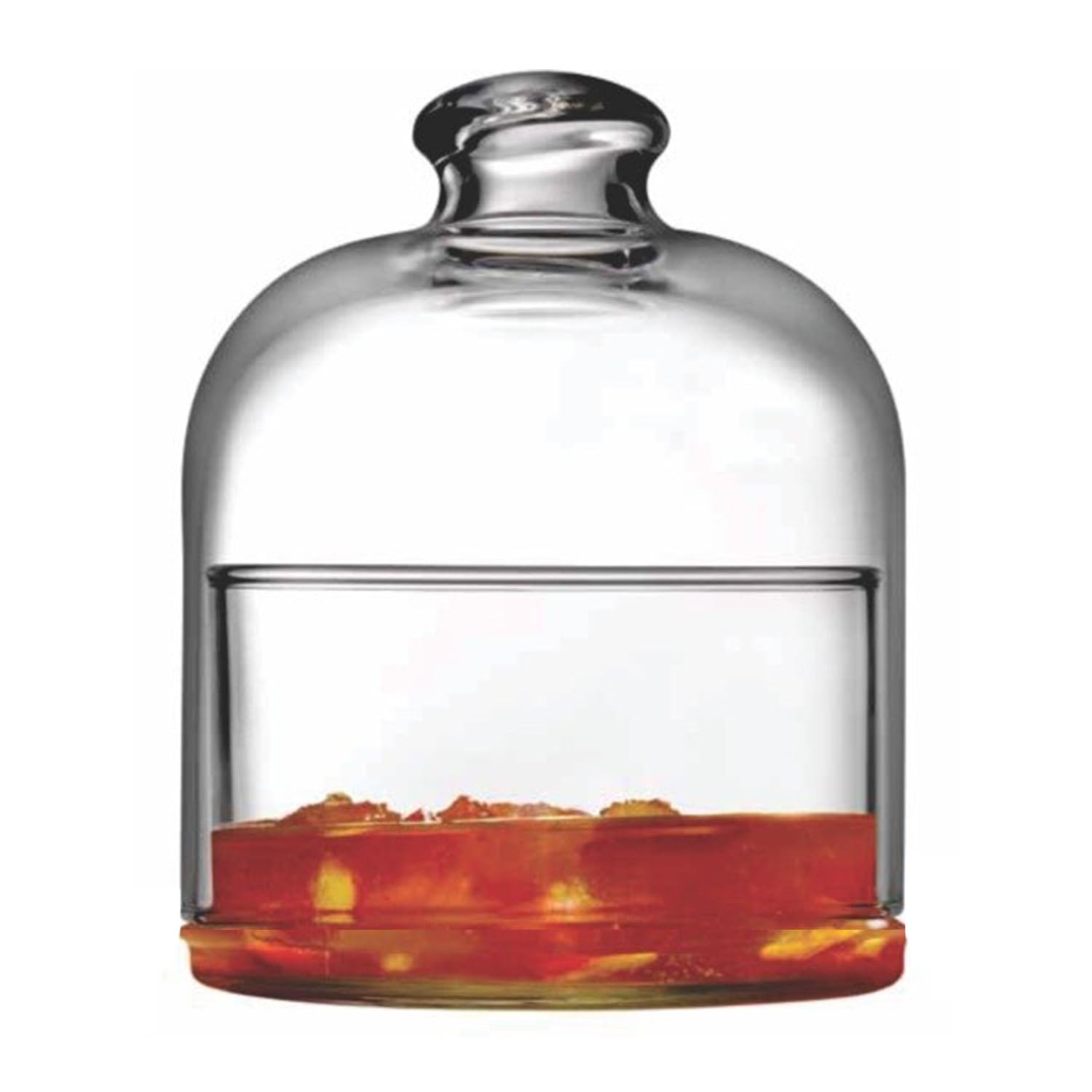 Glasses Cookie Jar - Glasses Cookie Jars for Kitchen Counter with Lids, Candy Jar, Decorative Apothecary Canisters, Half Gallon - Clear Glass Canister for Flour, Rice, Coffee