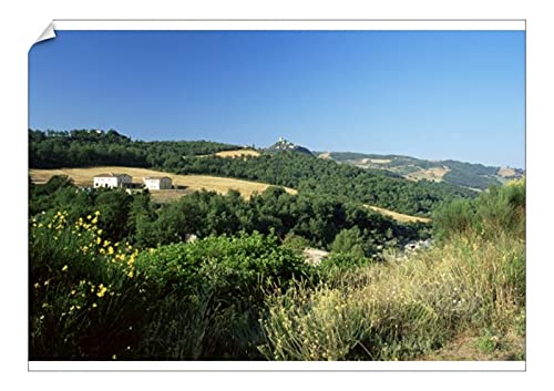 A2 Poster of View over the Orcia valley to Castiglione d Orcia (1168979)