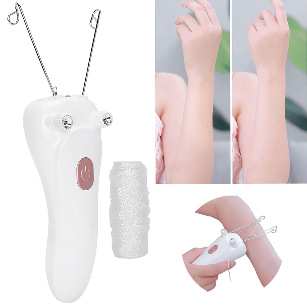 WISKA Full Body & Mini Facial Hair Remover for Women Face Hair Removal Epilator for Women Electric Threading Machine Tool Eyebrow Trimmer for Women Epilators Trimming for Women, Slique Threading Tool (B0CMJ6QF2J) Amazon Price History, Amazon Price Tracker