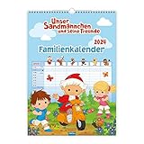  Trötsch Unser Sandmännchen XL-Familienplaner Familienkalender Unser Sandmännchen und seine Freunde 2024: Wandkalender