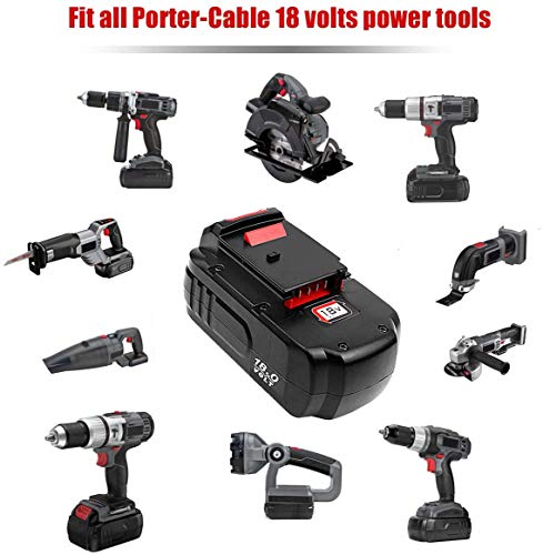 2 Pack 3.6Ah Ni-Mh PC18B Replacement for Porter Cable 18V Battery PCC489N PC18B PC18BLEX PCMVC PCXMVC Cordless Drill Batteries