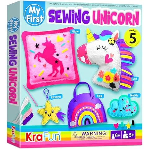 KRAFUN My First Unicorn Kids Sewing Kit Cover