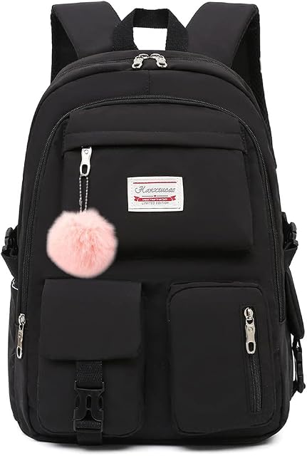 Girls Backpack School Bags, Large Capacity Rucksack Secondary Middle High School Multi-Pocket Waterproof School Backpacks for Children Teen Girls