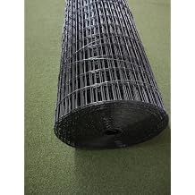 Critterfence 3 x 100 Metal Fence Black - Welded Wire- 1 x 2 Inch