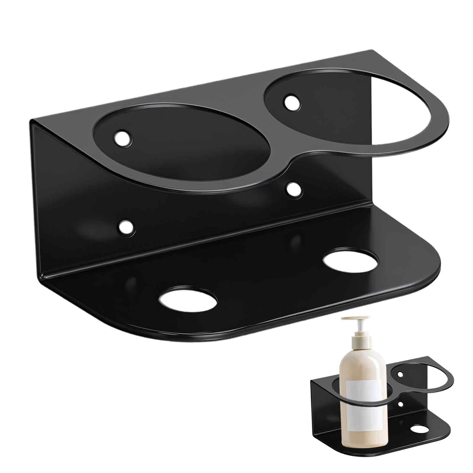 Porta lattine, 2 fessure per bombolette spray, supporto per bombolette spray, officina robusta, per garage, negozio, bagno e casa