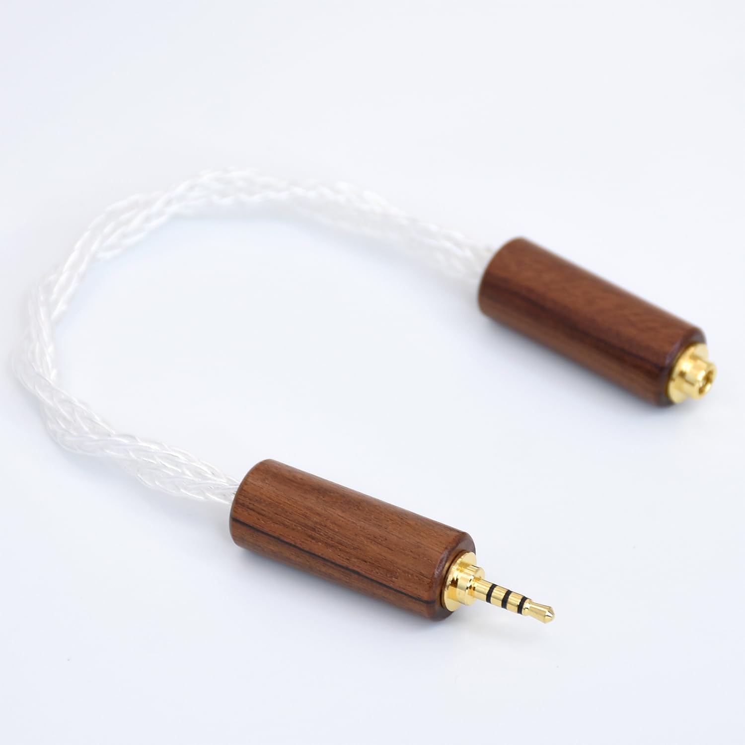 2.5mm Male TRRS to 3.5mm Female TRRS Balanced Audio Adapter 16 Cores Crystal Silver Plated Cable Wood Shell for Astell&Kern AK240 AK380 AK320 DP-X1 2.5mm Male TRRS to 3.5mm Female TRRS Balanced Audio Adapter 16 Cores Crystal Silver Plated Cable Wood Shell for Astell&Kern AK240 AK380 AK320 DP-X1