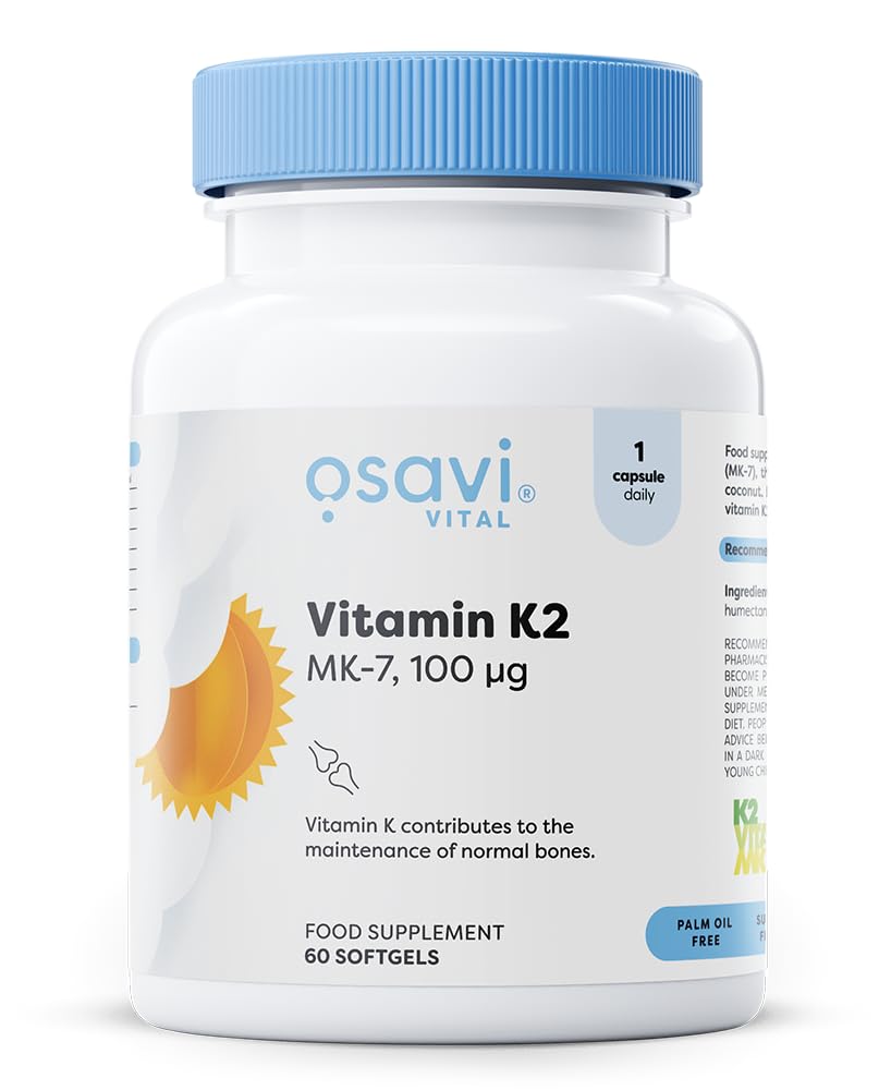 Osavi Vitamin K2 MK-7, 60 Softgels
