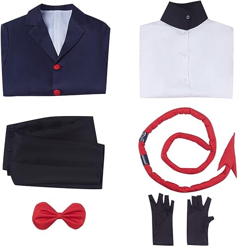 Miniatura 4 de Weixu Disfraz de anime Helluva Boss Moxxie Cosplay para adultos esmoquin uniforme con cola Halloween