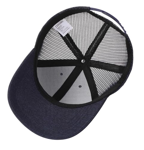 Image of TSSGBL M, L, XL, XXL Snapback Trucker Hats Baseball Caps Adjustable Blank Mesh Back Ball Caps for Men Women