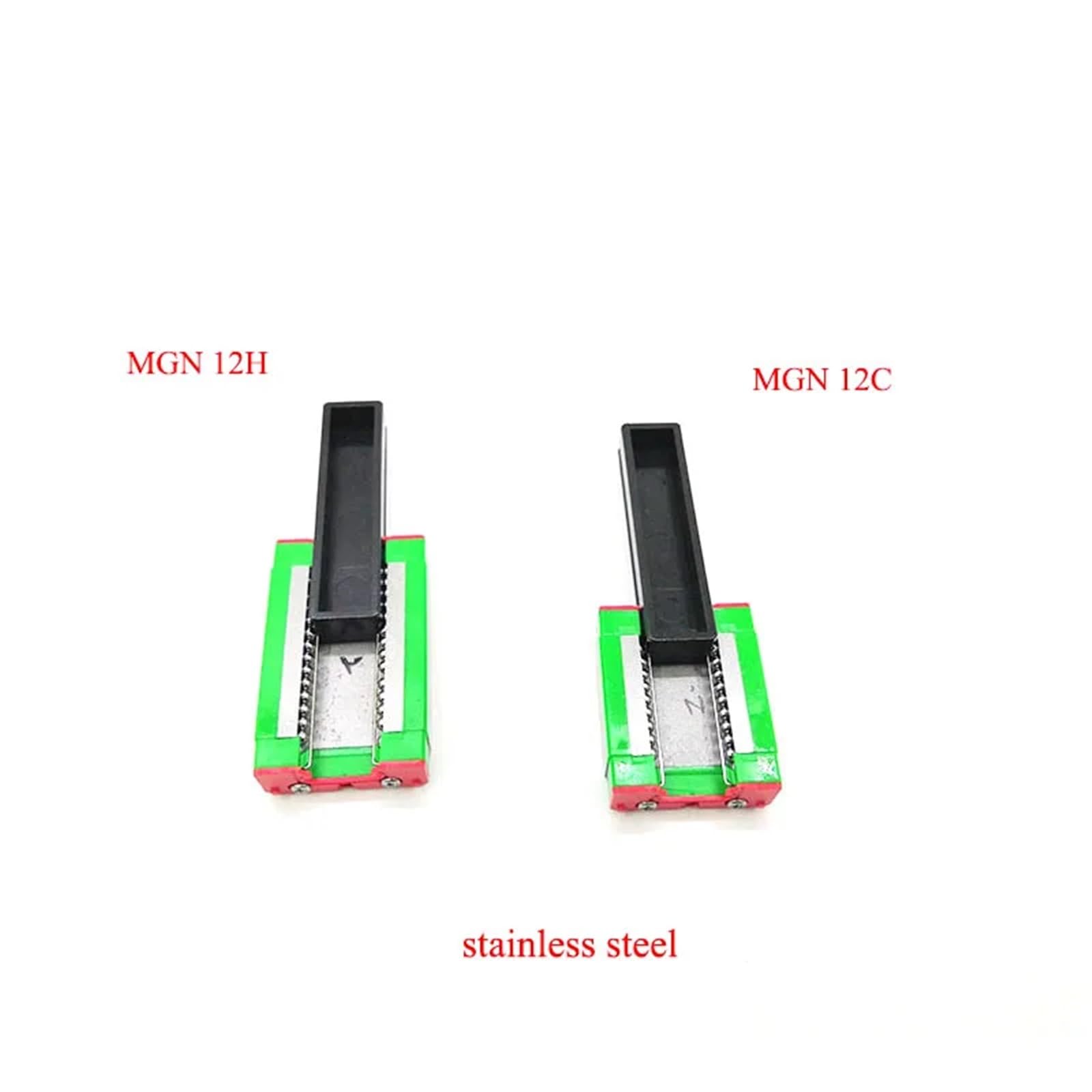 Guide linéaire MGN 2 pièces + 4 pièces bloc MGN MGN7 MGN12 MGN15 MGN9 300 350 400 450 500 600 800mm, Rail linéaire Miniature coulissant(MGN15 C,500mm)