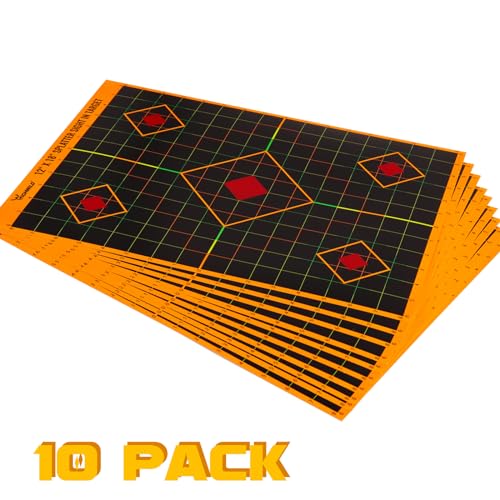 highwild sight in splatter paper targets - splash effect of multiple colors - 12x18 inch