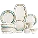 Set di stoviglie in bone china da 56 pezzi, set di piatti in ceramica nordica, set di stoviglie in porcellana, ciotole/piatti/stoviglie/pentole, servizio di stoviglie per 10, articoli per la cucina e