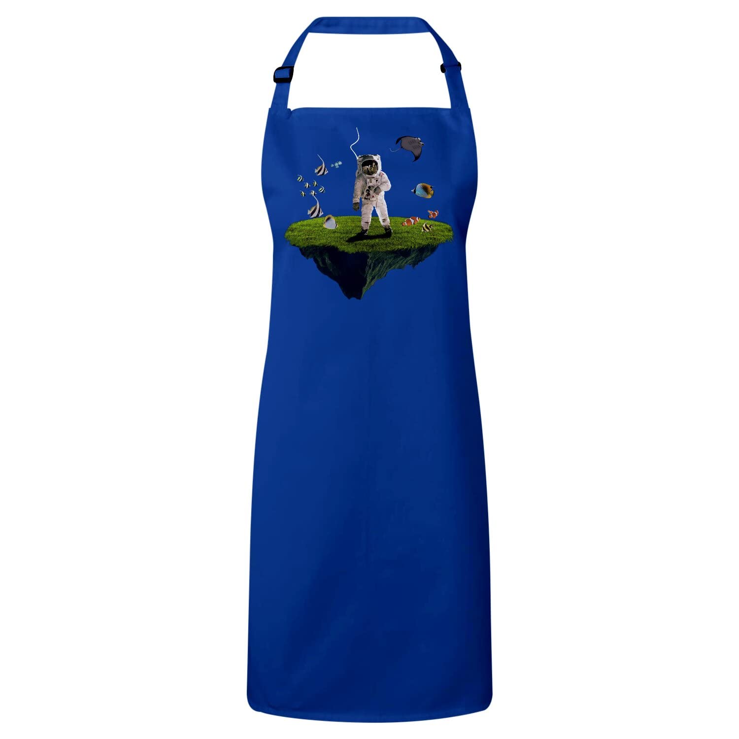 Tablier cuisine poisson bleu pour éviter les taches avec un style unique