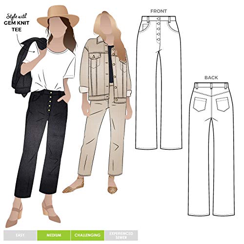 Patron de couture Style Arc Elwood Jean idéal pour créer un look décontracté