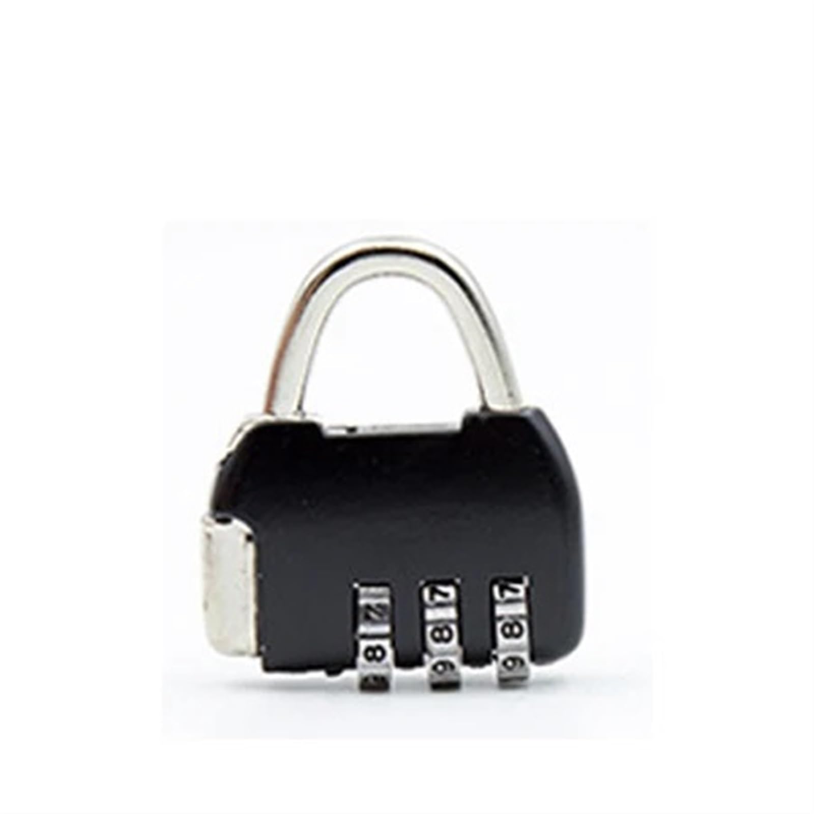 Buntes Zahlenschloss Mini-Schloss for Koffer, Reisetasche, Handtasche, Rucksack, Gepäck, Schmuckschatulle, Geschenk, Rarelock ZS33, 1 Stück(Black)