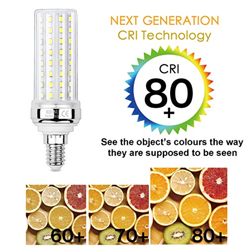 LED Corn Bulbs 20W, 150W Incandescent Bulbs Equivalent, 2300Lm, 6000K Daylight White, E14 Small Edison Screw, Pack of 3 - Image 4