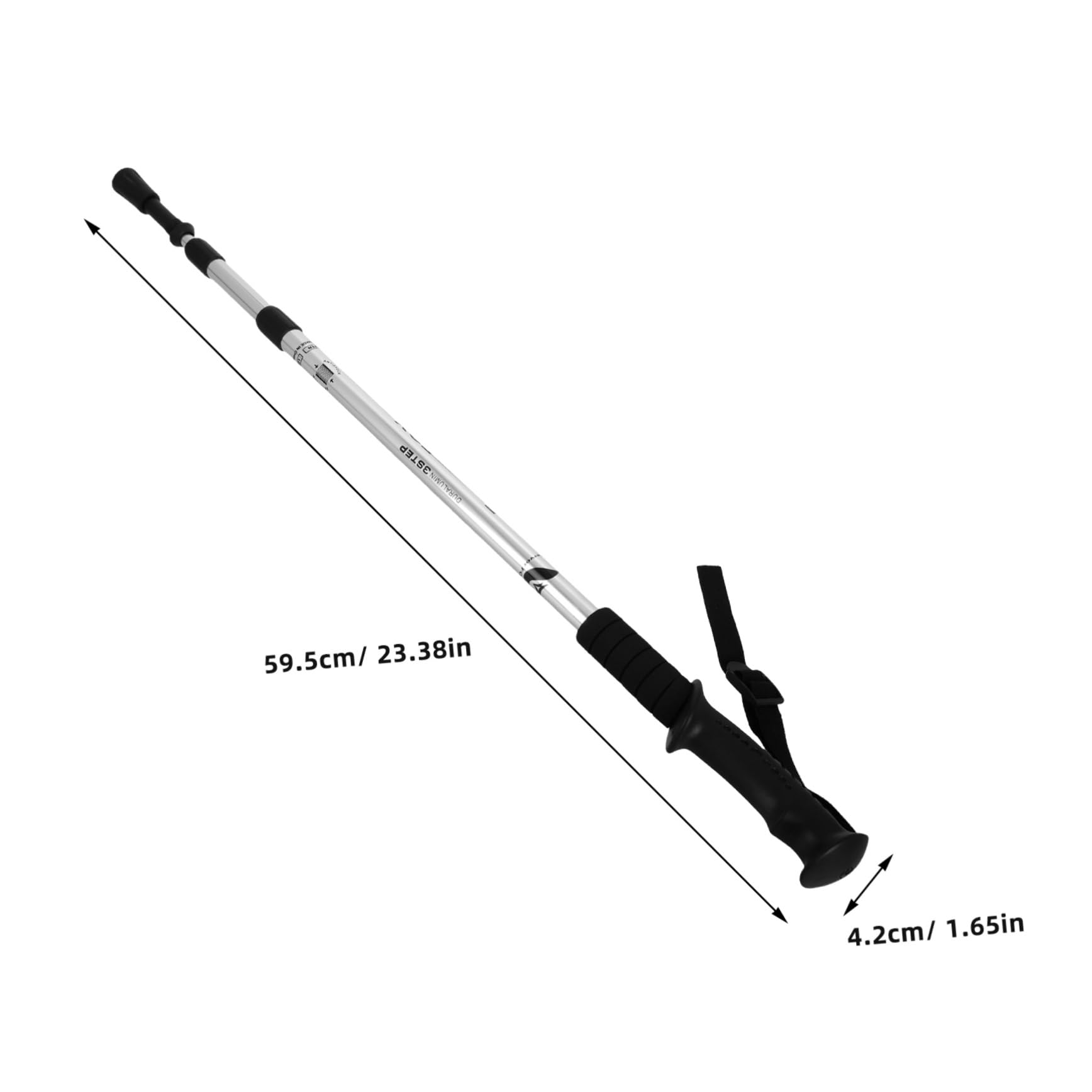 SUPVOX Ergonomic Hiking Sticks Foldable Trekking Poles in Aluminum with Anti-Shock Improved Grip Suitable for Women Men and Seniors