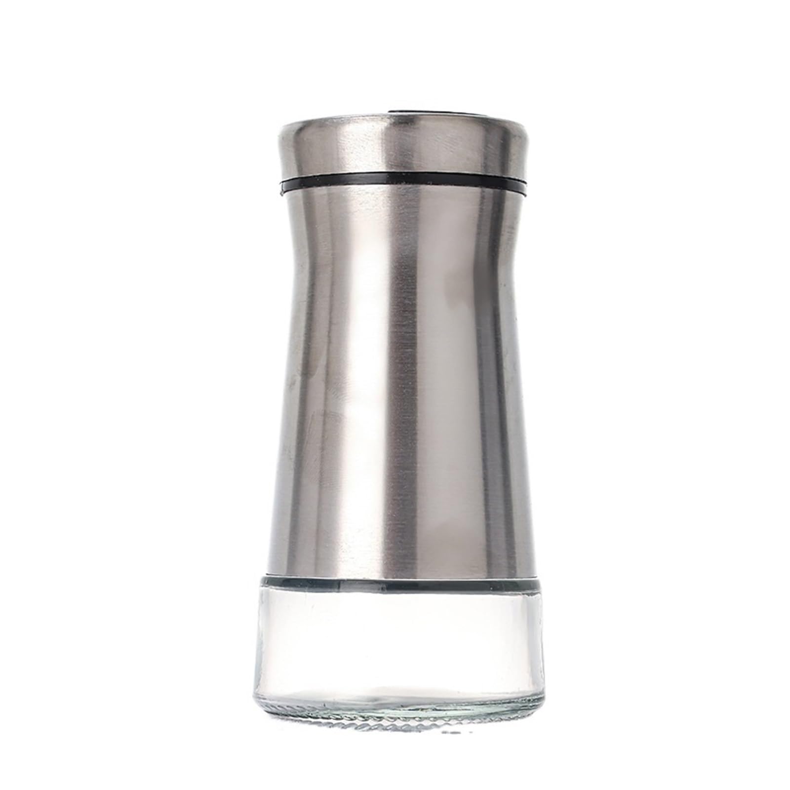 2pcs Kitchen Porous Stainless Steel Seasoning Bottle Pour Sucre