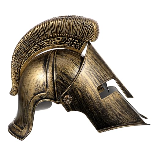 OUNONA Casco Guerrero Romano Adulto Cosplay Resistente para Fiestas y Disfraces Históricos Diseño Cómodo y Duradero para Soldados y Entusiastas del Cosplay