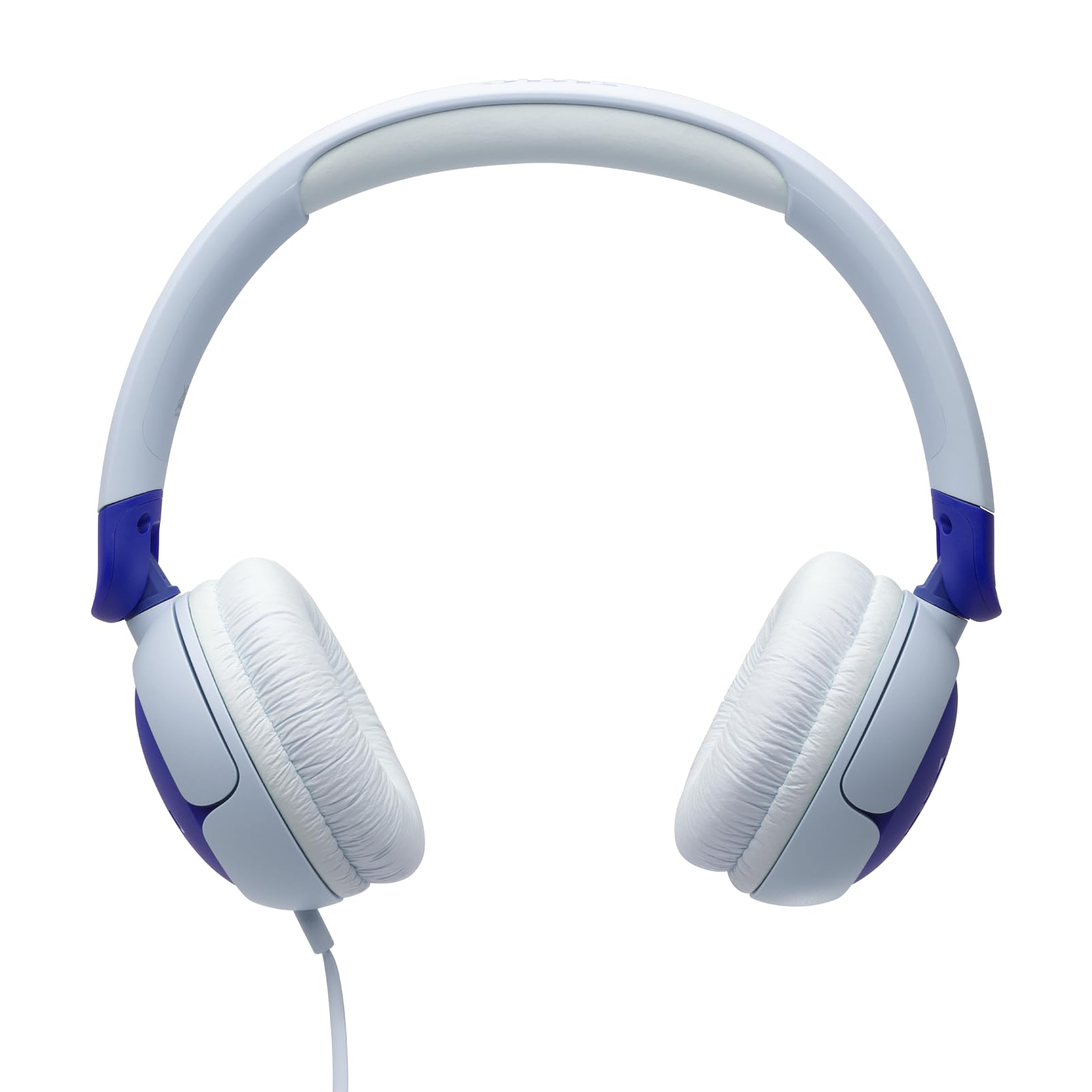 JBL Junior 320, Casque Supra-auriculaire Filaire pour Enfants, avec Microphone intégré, Safe Sound, Volume jusqu'à 85 DB, Coussinets Confortables, Set d'autocollants, Design Pliable, Bleu