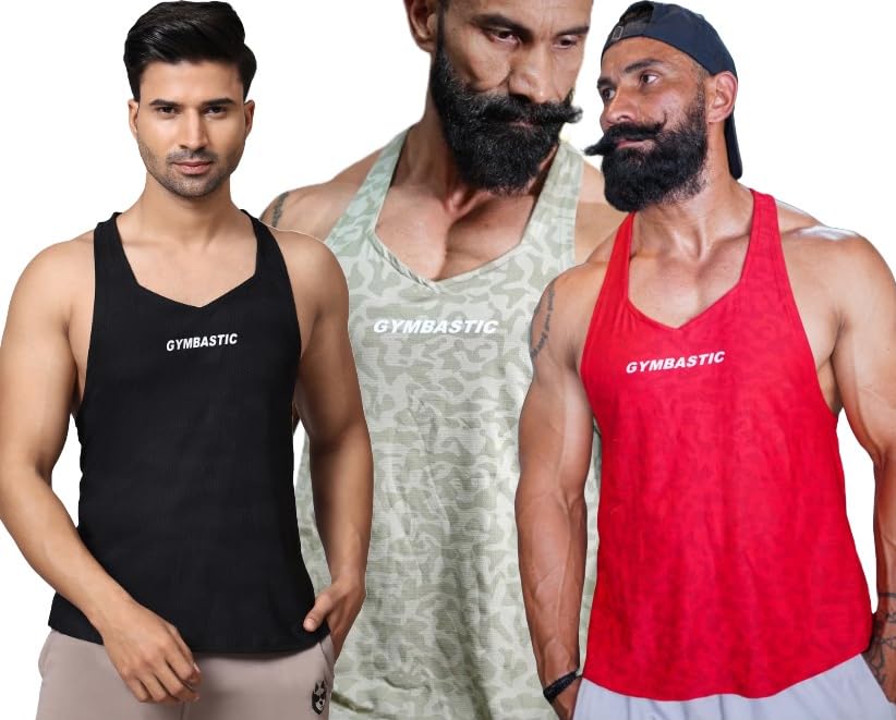 Ameeha Mens Workout Stringer Tank Tops Fitness Gym Training Bodybuilding Vest-picture-56