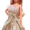 Barbie Signature 2025 Holiday Blonde Fashion Doll Wearing Silver & Gold Gown, Seasonal Collector in Displayable Packaging & Stand #3