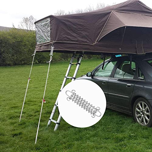 Haute Résistance Ressort Boucle 4 Pièces Ressort en Acier pour Auvent Tendeur Ressort Tendeur Accessoires De Tente De Voyage Boucles À Ressort pour Tente pour Tente Le Camping en Plein Air Randonnée - Image 7