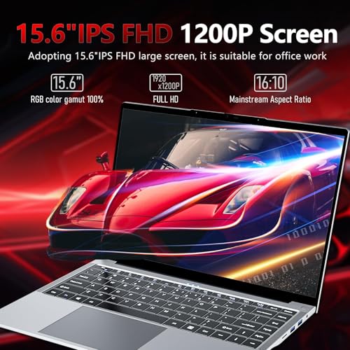 Image of Tunhail 15.6 inch Laptop Computer 24GB RAM 512GB SSD,Traditional Laptop Computers with i5-8210Y (Up to 3.60 GH) 15.6 Inch FHD Display 1920 * 1080, Lap top for Students /Commuters /Business