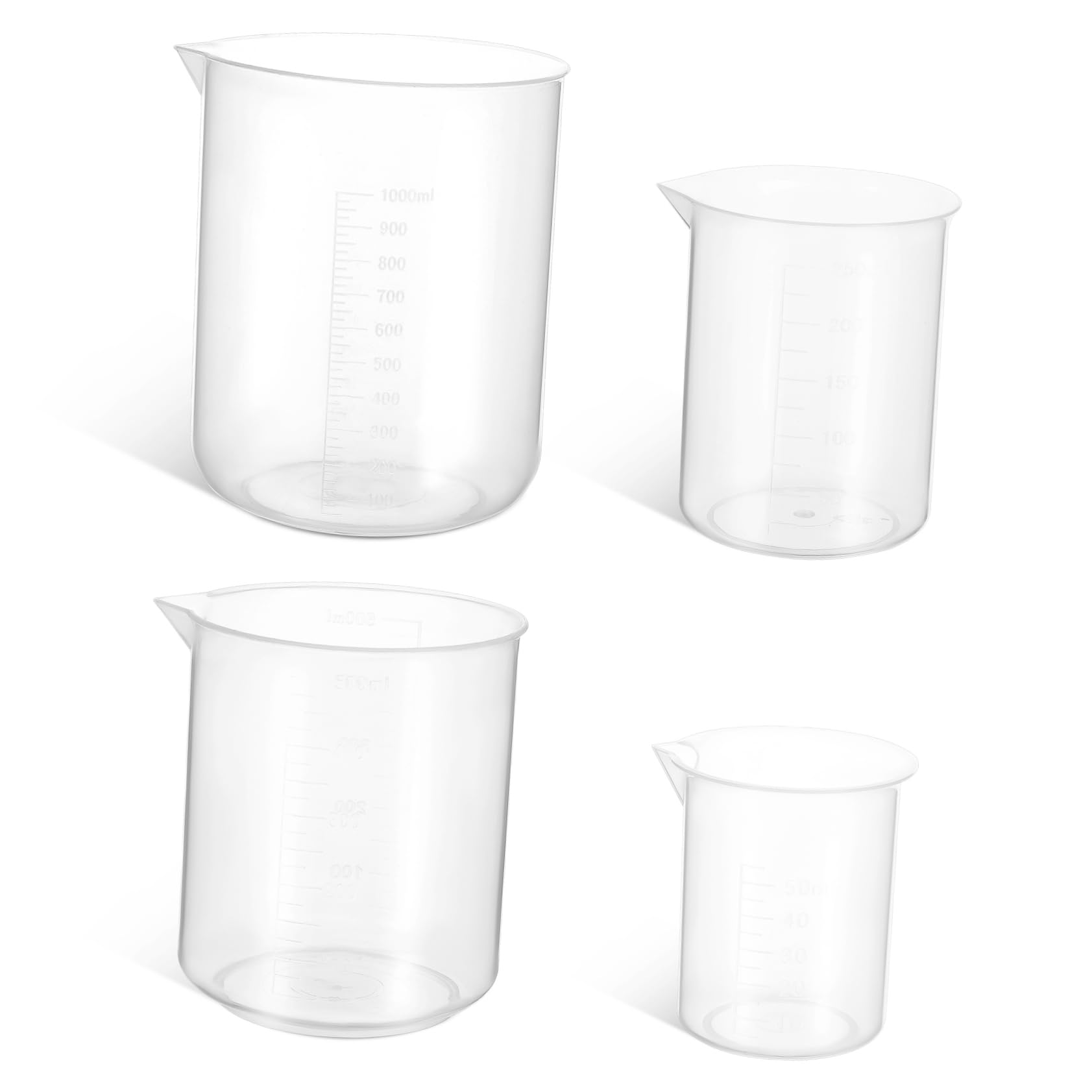 ABOOFAN 12 Pz Misurino Misurini Da Laboratorio Misurini Da Cucina Mescolare Il Ghiacciolo Contenitori Di Miscelazione Epossidici Coppa Brocca Plastica Rivestimento Mini