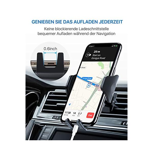 andobil Handyhalterung Auto Lüftung [ 2025 Upgrade Lüftungsclip ] Kfz Handy Halterung [ 100% Sicherer Griff ] 360° Drehbar Autohalterung Zubehör für iPhone 16 Pro Max 15 14 13 12 11 Galaxy S24 Ultra – Bild 7
