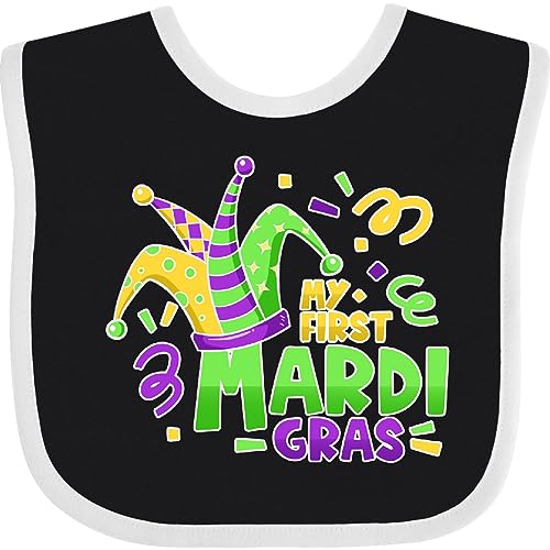 inktastic My First Mardi Gras-Jester Hat Baby Bib