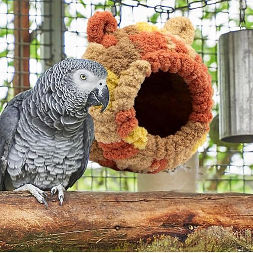 Vogelhaus - für Wellensittiche, weich und vielseitig, Schlafhütte, bequemes Vogelhaus aus Samt, warm - für Wellensittiche, weich und vielseitig