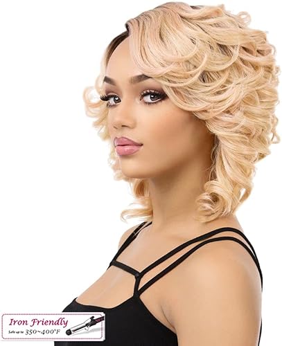 Miniatura 3 de It's a Wig MAGIC (1 negro azabache) peluca completa de pelo sintético