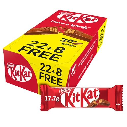KitKat 2-Finger Milk Chocolate Wafer Multipack 22+8 Free (17.7g x 30)