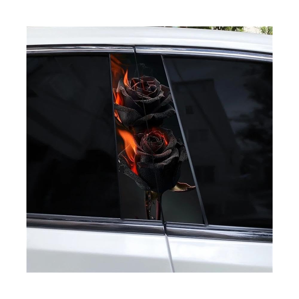 Bertdcx E Ros Car B-Pillar Sticker Waterproof Sticker Door Pillar Auto Parts(E)