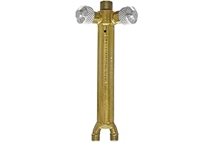 Uniweld 71 Welding Handle with A Hose Connections and Front Valves brass