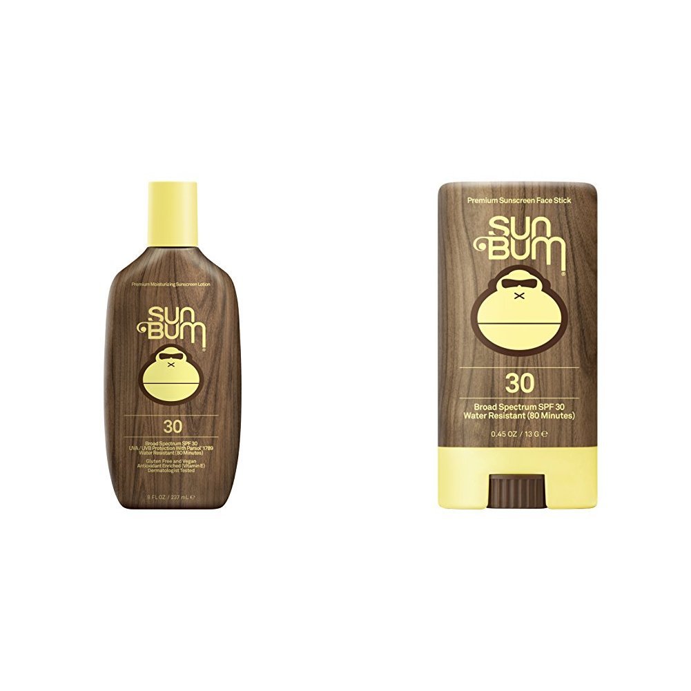 Sun Bum Original Sunscreen Lotion SPF 30 and Sun Bum Premium Face Stick SPF 30