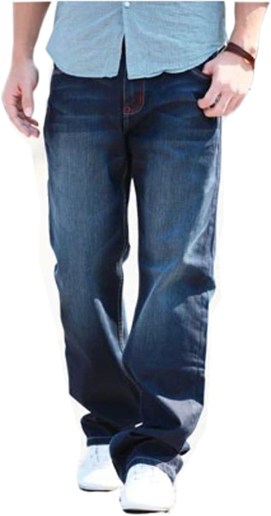 Amazon.co.jp: i-select Loose Wide Jeans Denim Pants, red