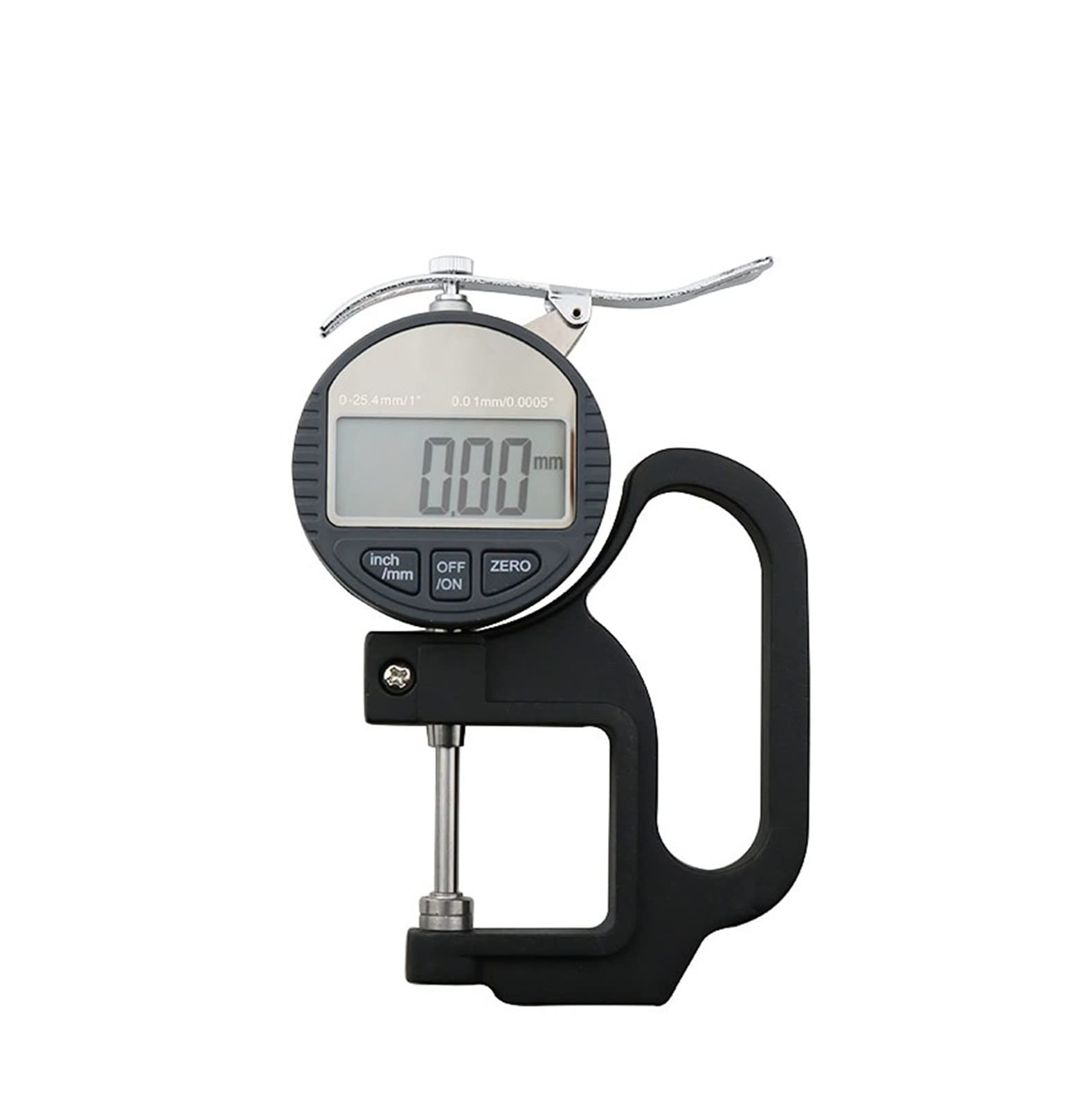 Micrometer, 0.01mm / .001mm Electronic Thickness Gauge 12.7mm 25.4mm Digital Micrometer Meter Micrometro Tester(0-25.4mm 0.01mm)