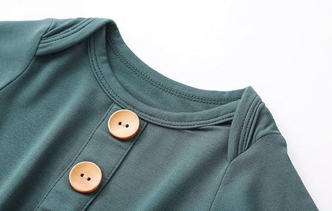 Bow Dream Newborn Baby Girls Knotted Gown Solid Color Jumpsuit with Matching Headband Bonnet Baby Boy Sleeper3