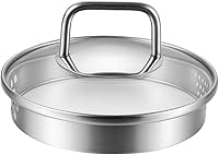 Vista 5 de Small 2-Quart Stainless Steel Saucepan with Glass Lid - Compact Sauce Pan for Single Servings, Boiling Eggs, or Melting Butter - Induction Ready &