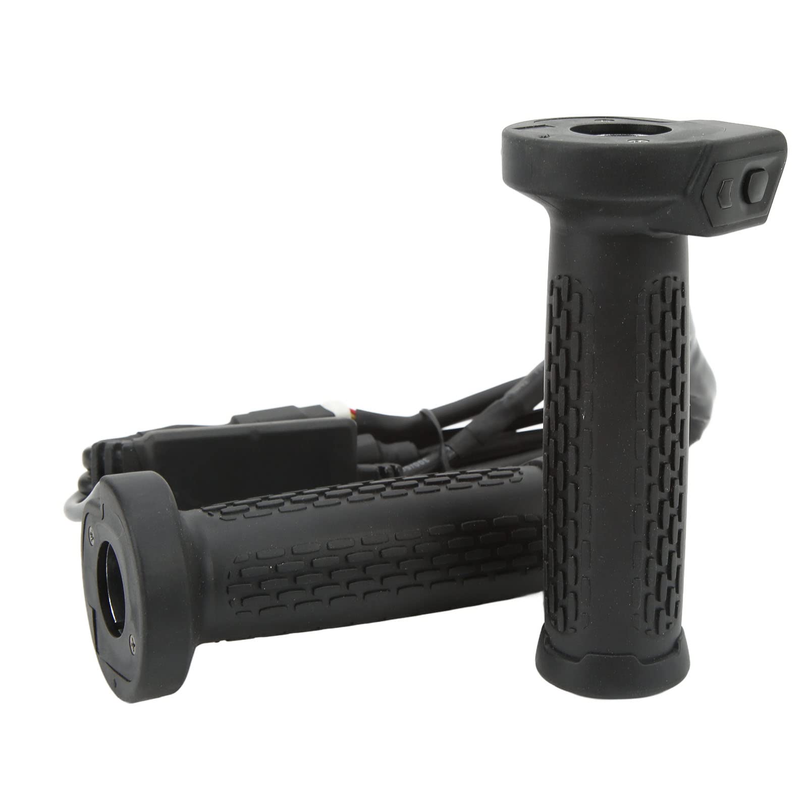 EMUKOEP Cubierta de Agarre de Calefactable para Motocicleta ATV, Empuñaduras de Mano con Calefacción Eléctrica Ajustable de 5 Engranajes, Adecuadas para Montar en Invierno Al Aire