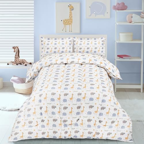 Utopia Bedding All Season Safari Comforter Set with 2 Pillow Cases, 3 Piece Soft Brushed Microfiber Kids Bedding Set for Boys/Girls, Machine Washable (Twin)