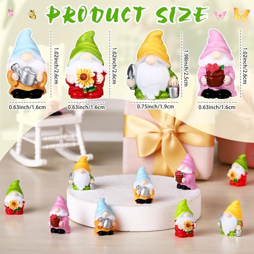 Set de 40 Mini Figuras de Gnomo en Resina para Jardín miniatura 2