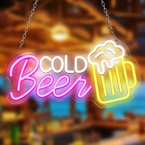 Beer Time Neon Sign, Panneau Led Néon À Motif De Bière, Lampe Murale En Néon Bar, Led Enseigne Lumineuse, Décoration Murale, Usb Light, Lumière Pour Bar,...