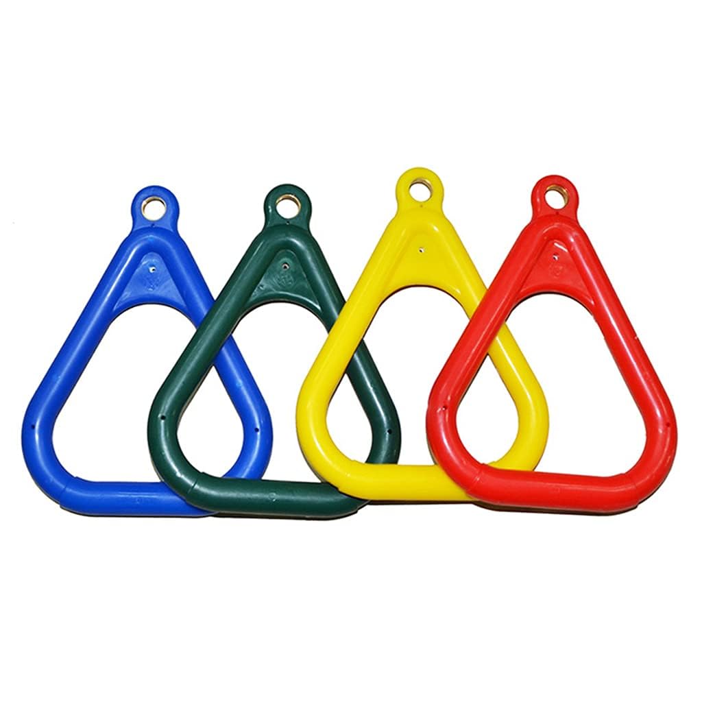Hop N Play Blue Plastic Playground Handles for Kids, Heavy-Duty Safety Grip Handles for Swing Sets, Outdoor Playsets, Climbing Frames - Pack of 4 Multicolor