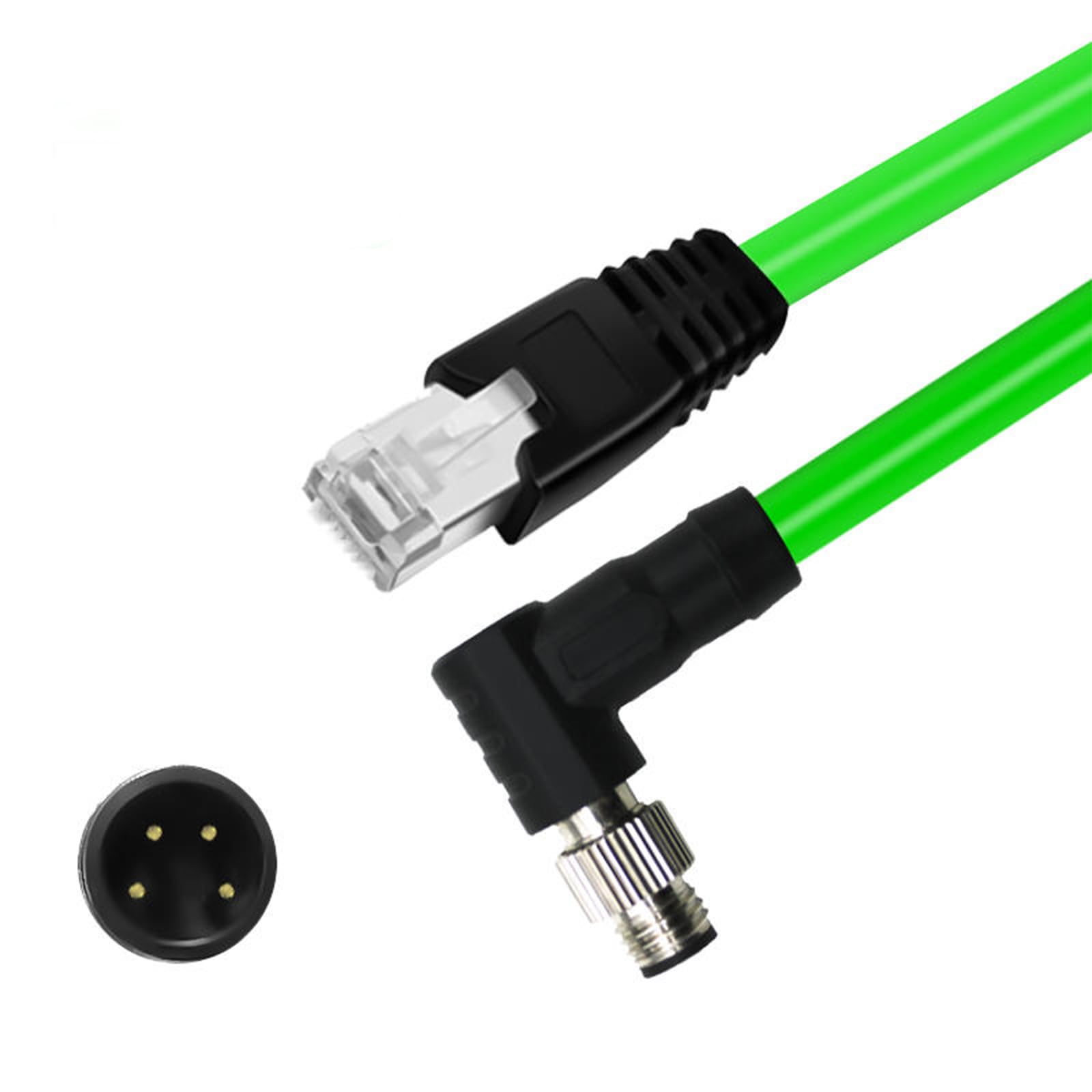 Amazon.com: RIKYJIC M8 4-Pin A Coding Male to RJ45 Male Cable