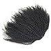 Luwigs Afro Kinky Curly 4B 4C Clip-in Top Closure Ponytail African American Human Virgin Hair Extension Drawstring Puff Ponytail Hairpiece Natural Color (14 inches, Afro Kinky Curly 4B 4C)