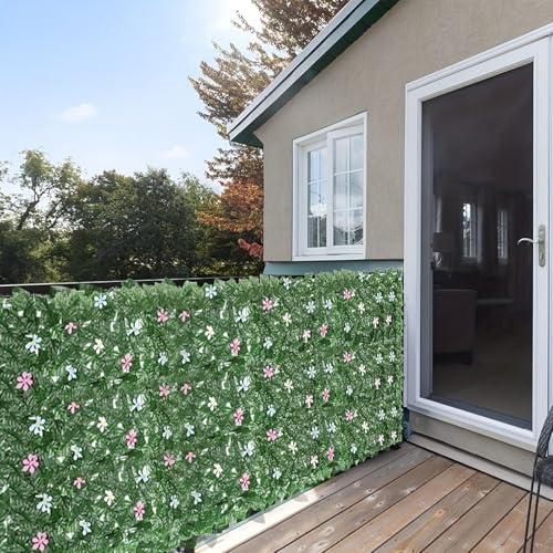 Valla de protección visual de hiedra para acabar con las miradas de los vecinos en balcones 3